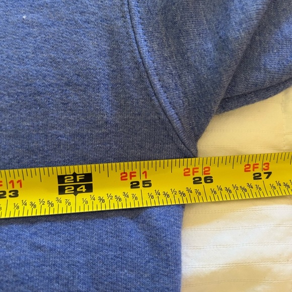 Hanes / NWT/ Men's Originals Midweight Fleece Crewneck Sweatshirt,BLUE/Size 2XL - Picture 7 of 8